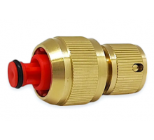 Соединители быстросъемные для шланга 12 мм с аквастопом Тим (100/10)