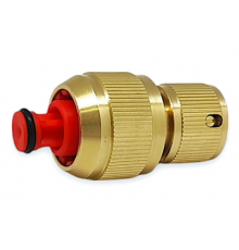 Соединители быстросъемные для шланга 12 мм с аквастопом Тим (100/10)