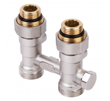 Узел прямой НВ EK радиаторный со встроенными кранами и байпасом 1/2*3/4Е  Тим (48/5)