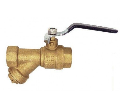 Кран с фильтром  лат. Ф 3/4руч TIM (48/12)