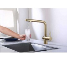 Смеситель для кухни  под фильтр  2081 matt gold Kern (6шт) (2 скл)