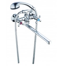 Смеситель для ванны плоский гусак QFR-C605-(QFR7-C605)