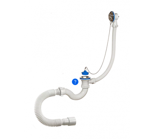 Сифон 1 1/2 х 40   для ванны с перел. и гиб. труб.кр.колено 40/40-50 Орио A-40089 (30/шт)