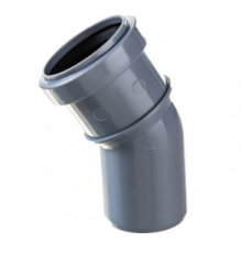 Отвод     ПВХ   50   30гр  Политэк (40/шт)