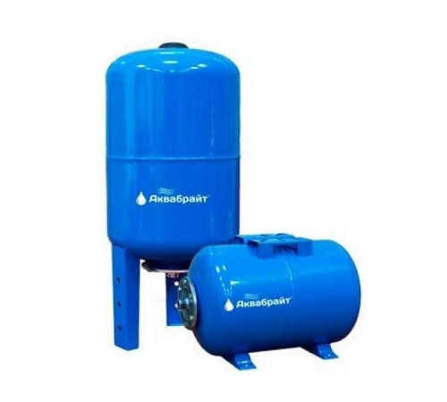 Бак ГМ-50В   Гидроаккумлятор Аквабрайт   50 л вертикал.       (синий) на ножках
