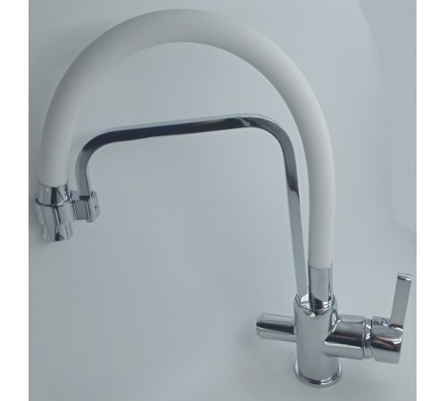 Смеситель для кухни  20294 Chrom- white  питевой Vedouci