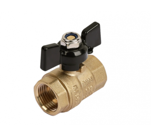 Кран шар. (а) 1/2 ВР/ВР бабочка TIM (100/25)