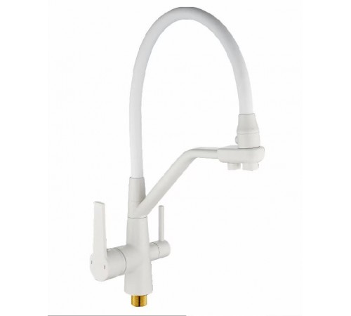 Смеситель для кухни   5037-2  white  питевой Vedouci