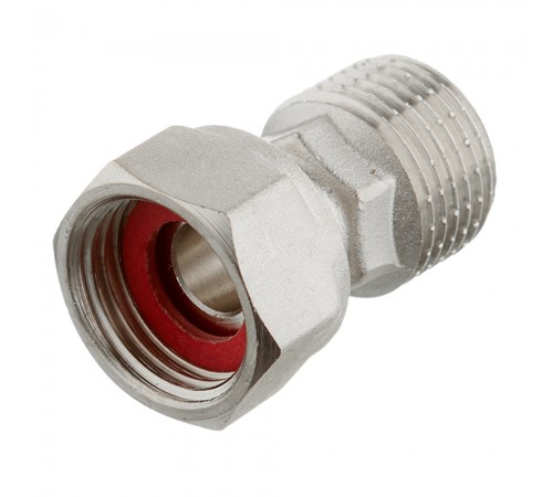 Полусгон с нак. гайкой и нр. резьбой 1*3/4 ZEISSLER (100/10) никел.