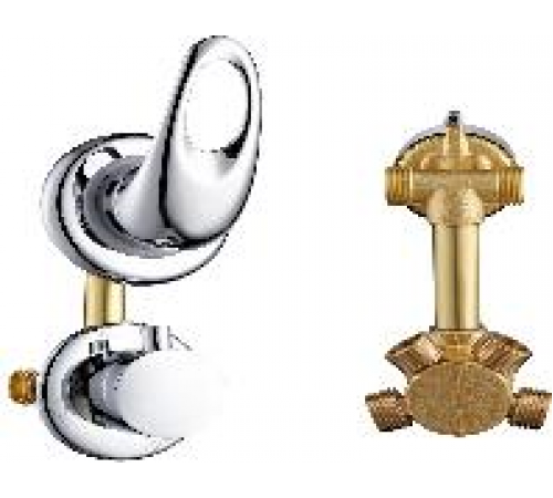 Смеситель для душ кабины 10см (4вых)