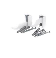 Кронштейн для секционных радиаторов регулирующий Askon белый(100/1Пар)