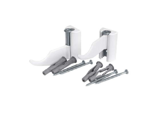 Кронштейн для секционных радиаторов регулирующий Askon белый(100/1Пар)