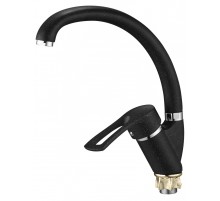 Смеситель для кухни бок. на гайке черный KAK4-KB G Lauf