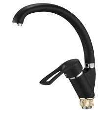 Смеситель для кухни бок. на гайке черный KAK4-KB G Lauf