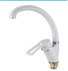 Смеситель для кухни бок. на гайке белый KAK4-KW G Lauf