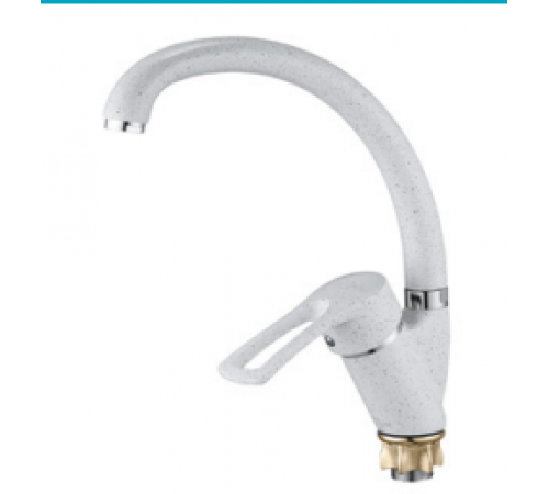 Смеситель для кухни бок. на гайке белый KAK4-KW G Lauf