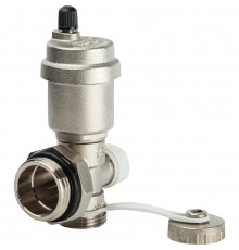 Регулируемый концевой фитинг с дренажным вентилем, автоматич. воздухоотв 1" / Zeissler (40/1)