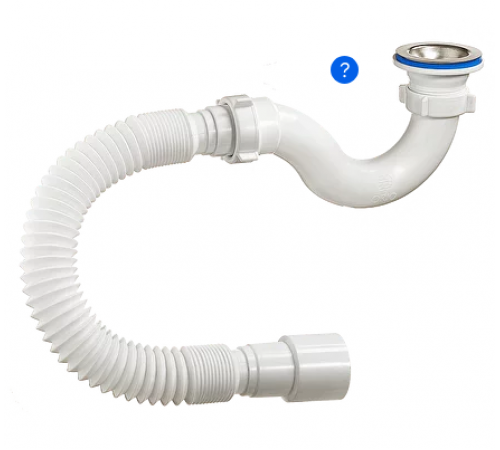 Сифон для душ. поддона с гофрой круг колено ОРИО А-42589 (45/шт)