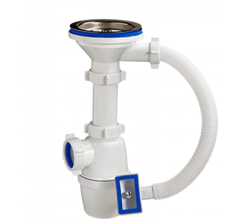 Сифон 3 1/2   с квад. переливом  ОРИО  А-4007 (30/шт)