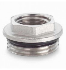 Футорка с упл. кольцом __"никель" 3/4 х 1/2 Тим (250/10)