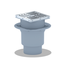 Трап вертикальный 15 х 15 с выходом 110 с сухим затвором  Ани пласт (6/шт)