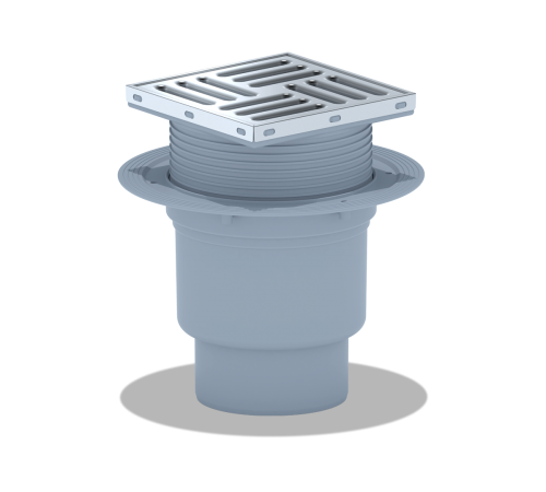 Трап вертикальный 15 х 15 с выходом 110 с сухим затвором  Ани пласт (6/шт)