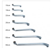 Гусак для ванны Изогнутый 35 см PS350