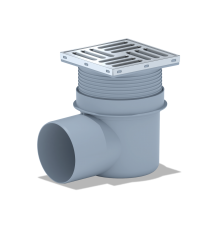 Трап горизонтальный 15 х 15 с выходом 110 с сухим затвором  Ани пласт (6/шт)
