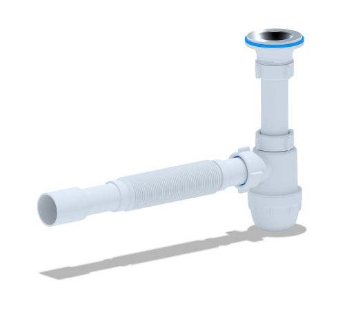 Сифон Ани 1 1/4 х 32  Юнг с гофрой 32*32*40 BM1015  (15/шт)