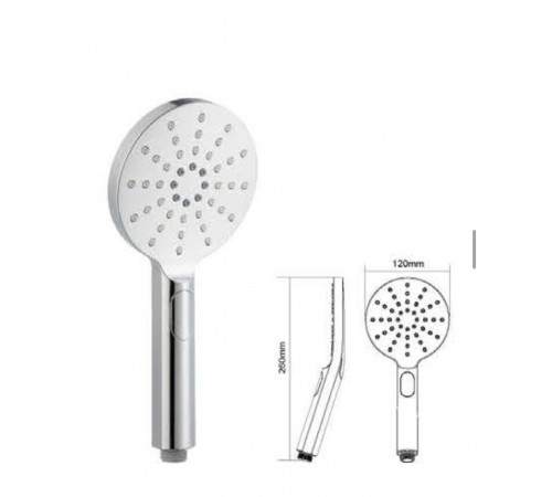 Лейка для душа Kern  3000 3 режим кнопочн круг Chrome (40/шт)