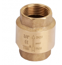 Обратный клапан.. 1 1/4" гг с лат.штоком  TIM (40/1)