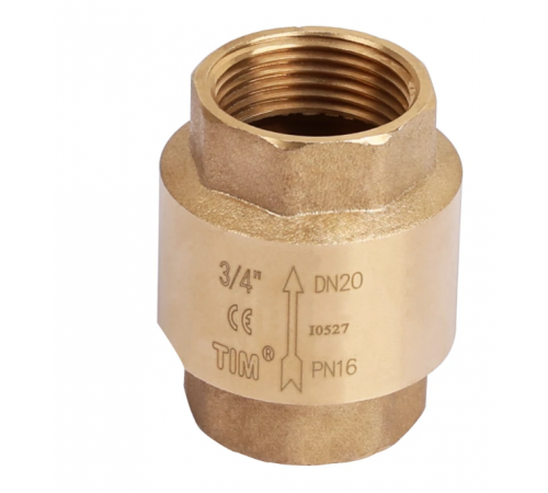 Обратный клапан.. 1 1/4" гг с лат.штоком  TIM (40/1)