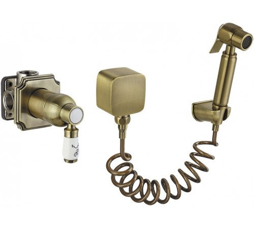Смеситель встроен, 25 мм набор для гиг, душа 24C0784-BRONZ(SET-49) Elghansa