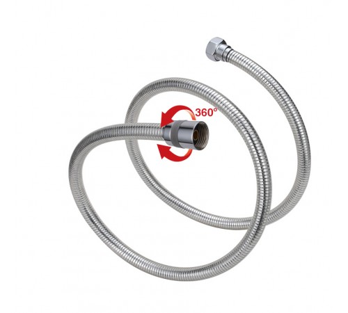 Шланг для душа 2 м силикон KERN (20/шт) Chrome