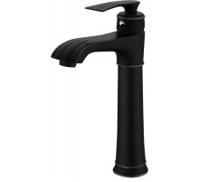 Смеситель для раковины высокий  1560 Black Kern (10/шт)