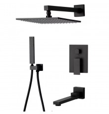 Душевая система (скрытый) 5075 KERN Black (6/шт)