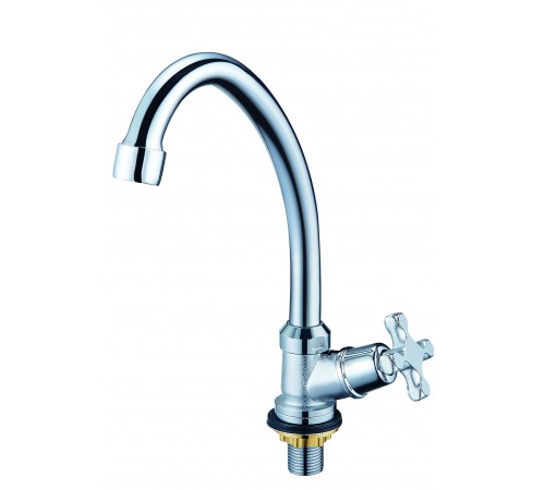 Смеситель для умывальника моно крест. руч. JIK-1 (4/шт)