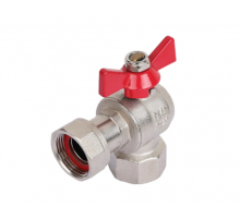 Кран шаровый с Накид. гайкой и внутр. резьбой 1/2  Угловой Тим (72/18)