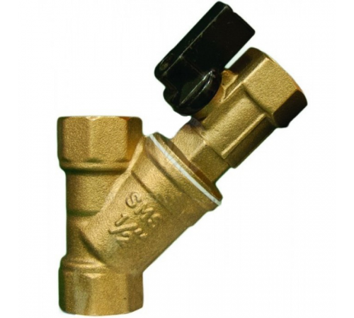 Фильтр косой с мини краном 3/4" ТИМ (24/4)