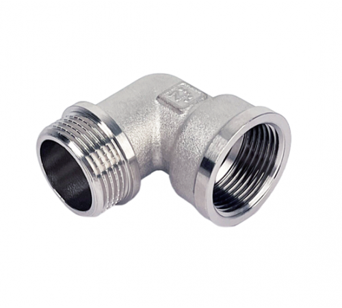 Уголок .    1/2 х 3/4  НР/ВР __"никель" (ZEISSLER) (100/10)