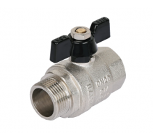 Кран шар. (б) 3/4  г/ш бабочка  никель усиленный TIM (60/15)