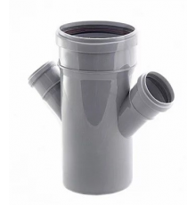 Крестовина  кан. одноплоск.    ПВХ 110х110х50х50   45 гр. Политэк (40/)