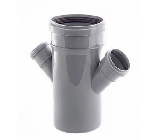 Крестовина  кан. одноплоск.    ПВХ 110х110х50х50   45 гр. Политэк (40/)