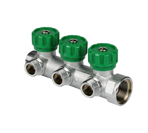 Коллектор 1/2 х 3/4 на  3 вых. FAP плоск  (25шт) по доступной цене.