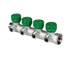 Коллектор 1/2 х 3/4 на  4 вых. FAP плоск  (25шт)