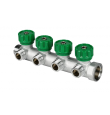 Коллектор 1/2 х 3/4 на  4 вых. FAP плоск  (25шт)