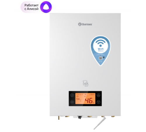 Электрич. 2-х контур. настенный котел Thermex TESLA 12-24 Wi-Fi по доступной цене.