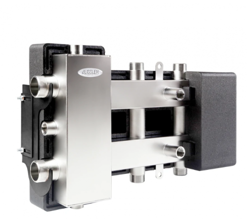 Гидравлический разделитель совмещенный с коллектором на 5 контура  ZEISSLER 1/1 по доступной цене.