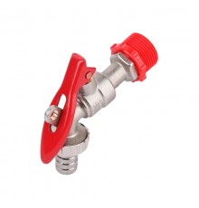 Кран с носиком Ф 1/2 со штуцером под замок.  TIM   (96/12)