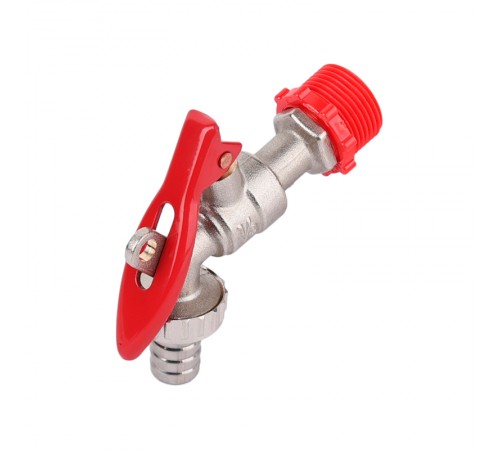 Кран с носиком Ф 1/2 со штуцером под замок.  TIM   (96/12)